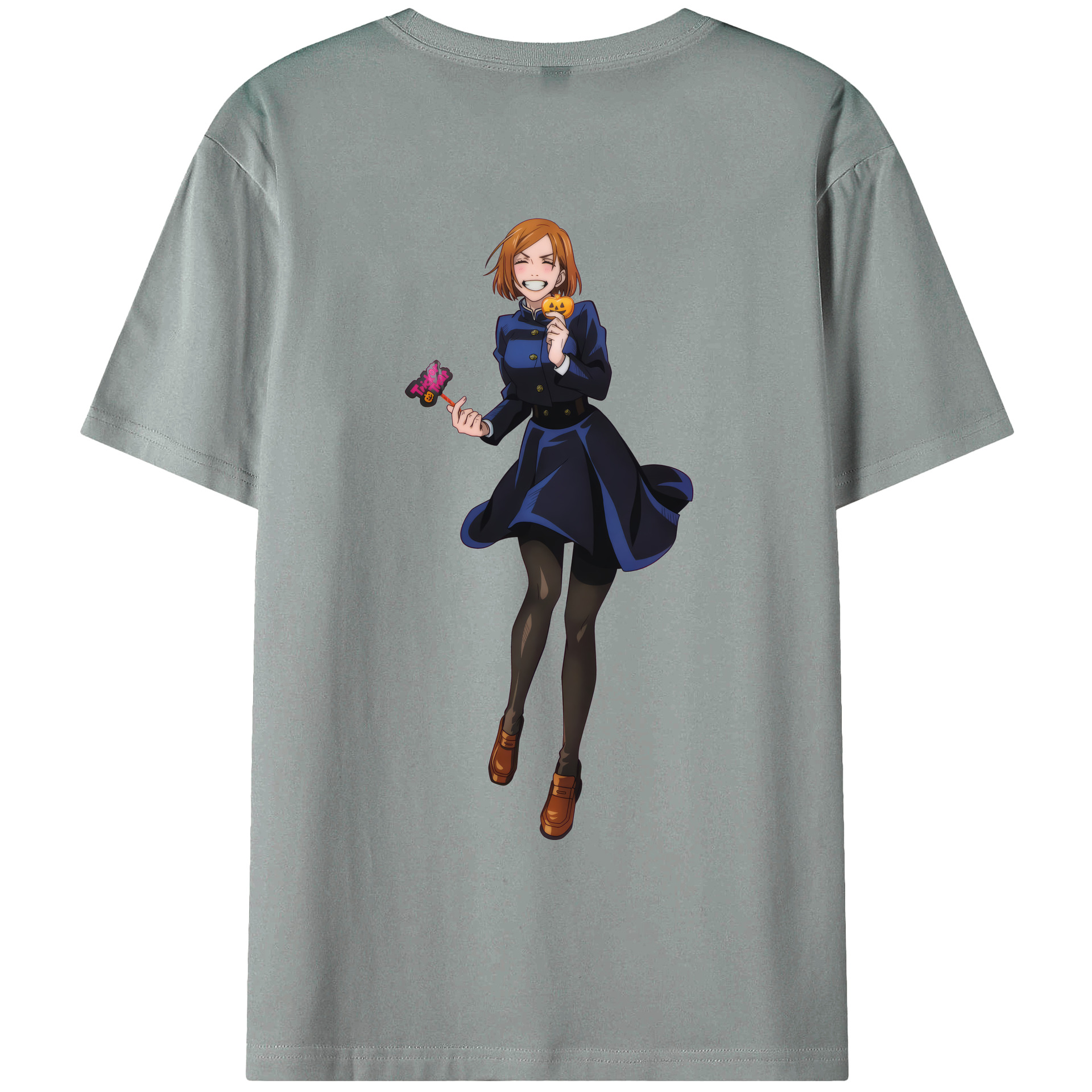 （画像用） 呪術廻戦 Jujutsu Kaisen 綿100％ メンズ半袖Tシャツ（バックプリント） 通気性